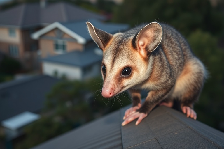 Possum in Nunawading residential area